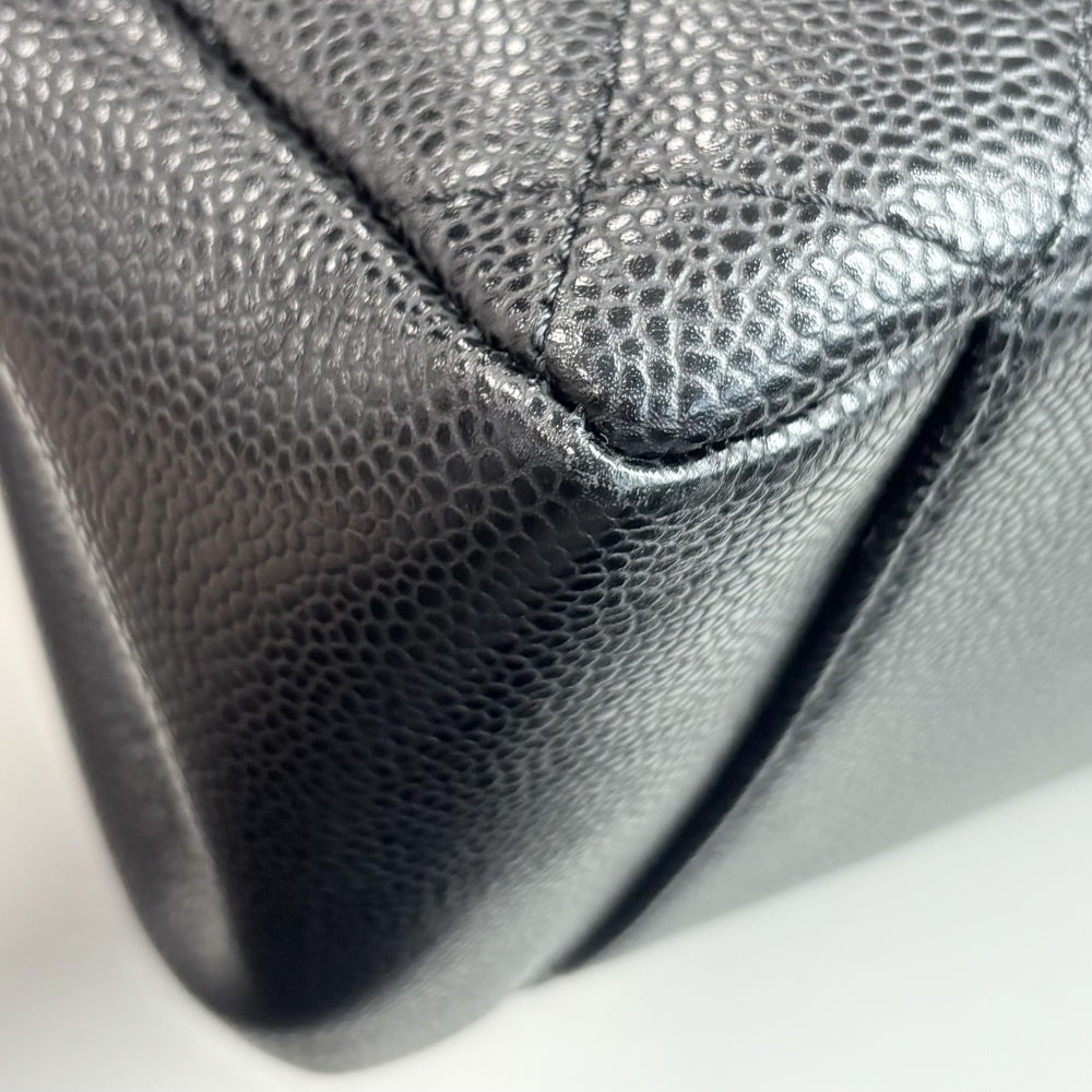 CHANEL シャネル ハンドバッグ GST マトラッセ チェーントートバッグ ココマーク A50995 キャビアスキン ブラック 黒 ゴールド金具 レディース【中古品】