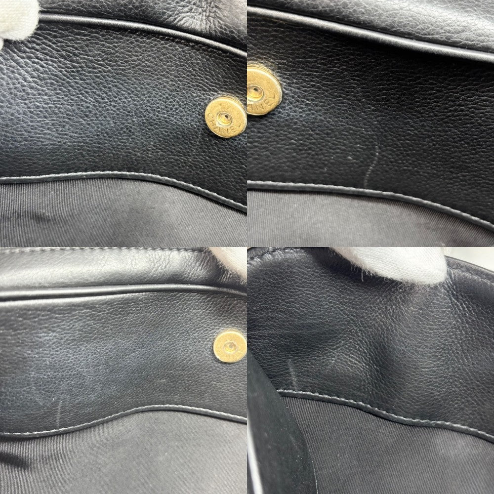 CHANEL シャネル 2WAY マトラッセ バニティバッグ チェーンショルダーバッグ ハンドバッグ レザー ブラック 黒 ゴールド金具 レディース【中古品】