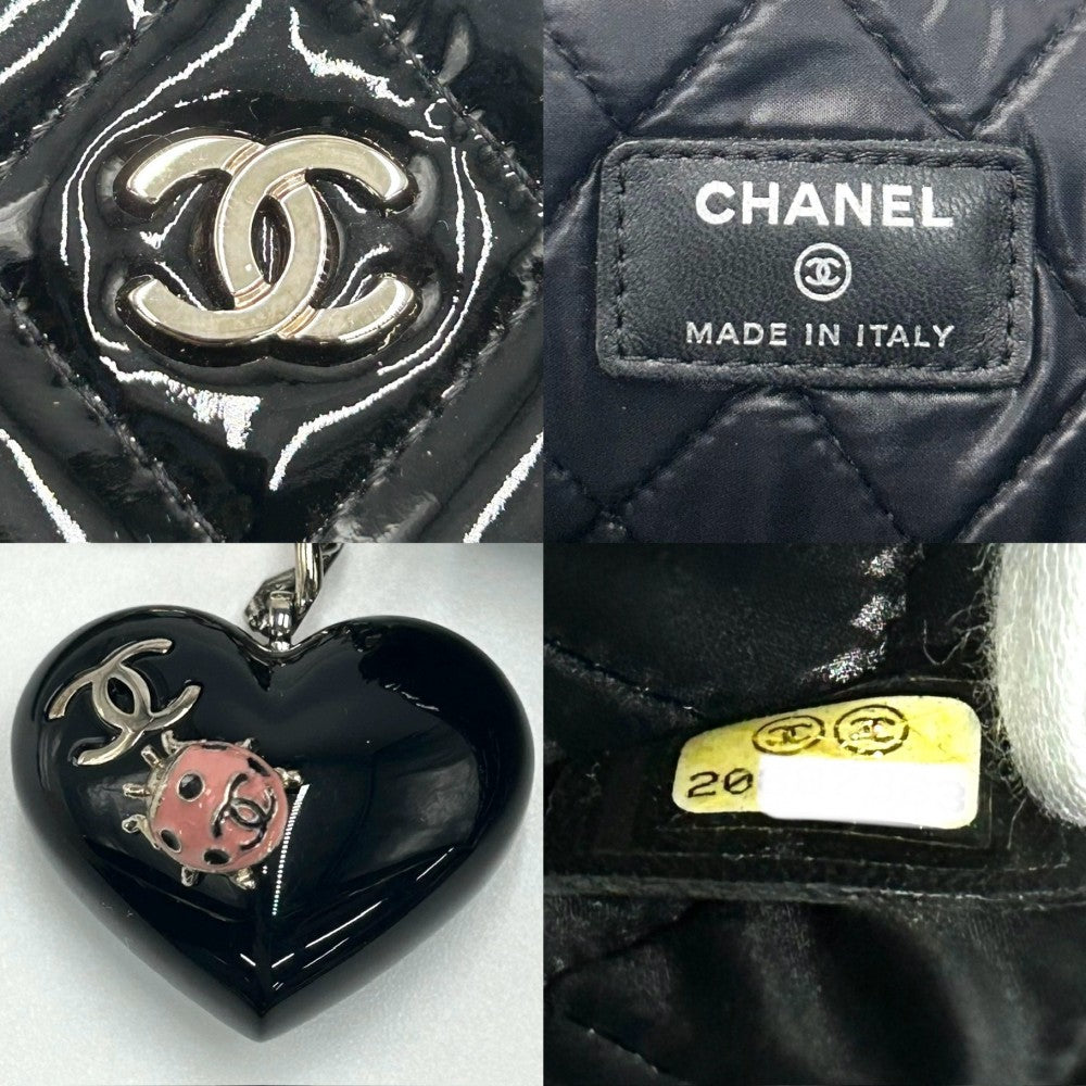 CHANEL シャネル クラッチバッグ セカンドバッグ マトラッセ A4対応 かばん 鞄 エナメル ブラック 黒 シルバー金具 レディース【中古品】