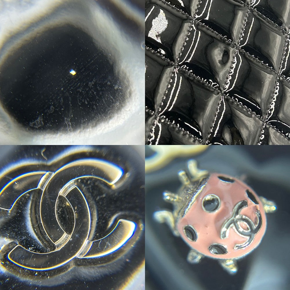 CHANEL シャネル クラッチバッグ セカンドバッグ マトラッセ A4対応 かばん 鞄 エナメル ブラック 黒 シルバー金具 レディース【中古品】