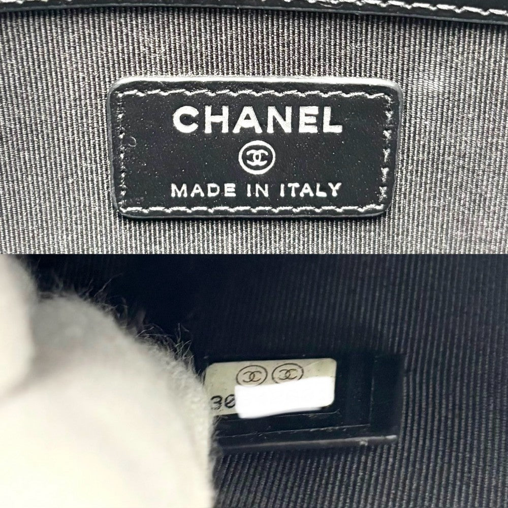 CHANEL シャネル クラッチバッグ ドーヴィル ココマーク セカンドバッグ レザー ブラック 黒 ゴールド×シルバー金具 レディース【中古品】