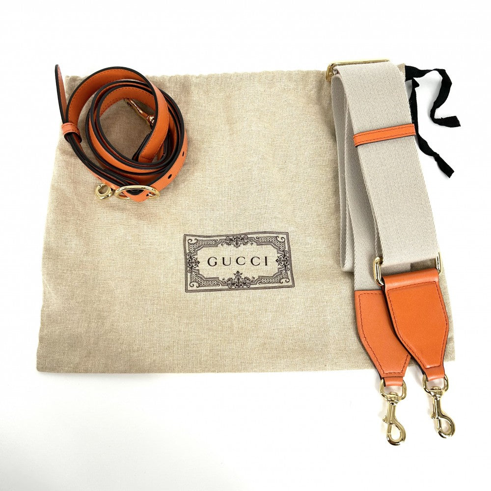 【開店SALE】 GUCCI グッチ ショルダーバッグ GGマトラッセ スモールバッグ キルティング かばん 鞄 702234 レザー オレンジ ゴールド金具 レディース【中古品】