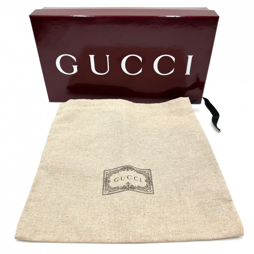 【開店SALE】 GUCCI グッチ ショルダーバッグ GG ブロンディ チェーンポシェット 小さめ かばん 鞄 760315 レザー ブラック 黒 シルバー金具 レディース【中古品】