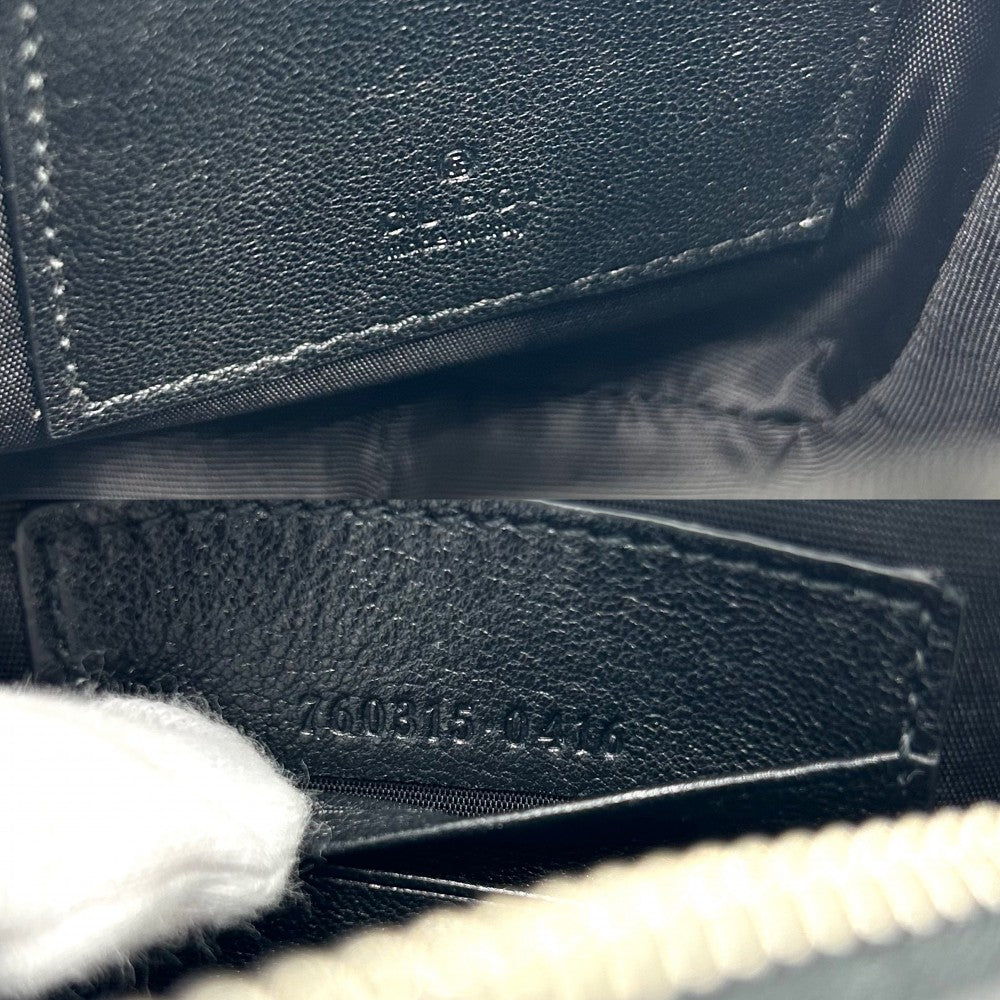 GUCCI グッチ ショルダーバッグ GG ブロンディ チェーンポシェット 小さめ かばん 鞄 760315 レザー ブラック 黒 シルバー金具 レディース【中古品】