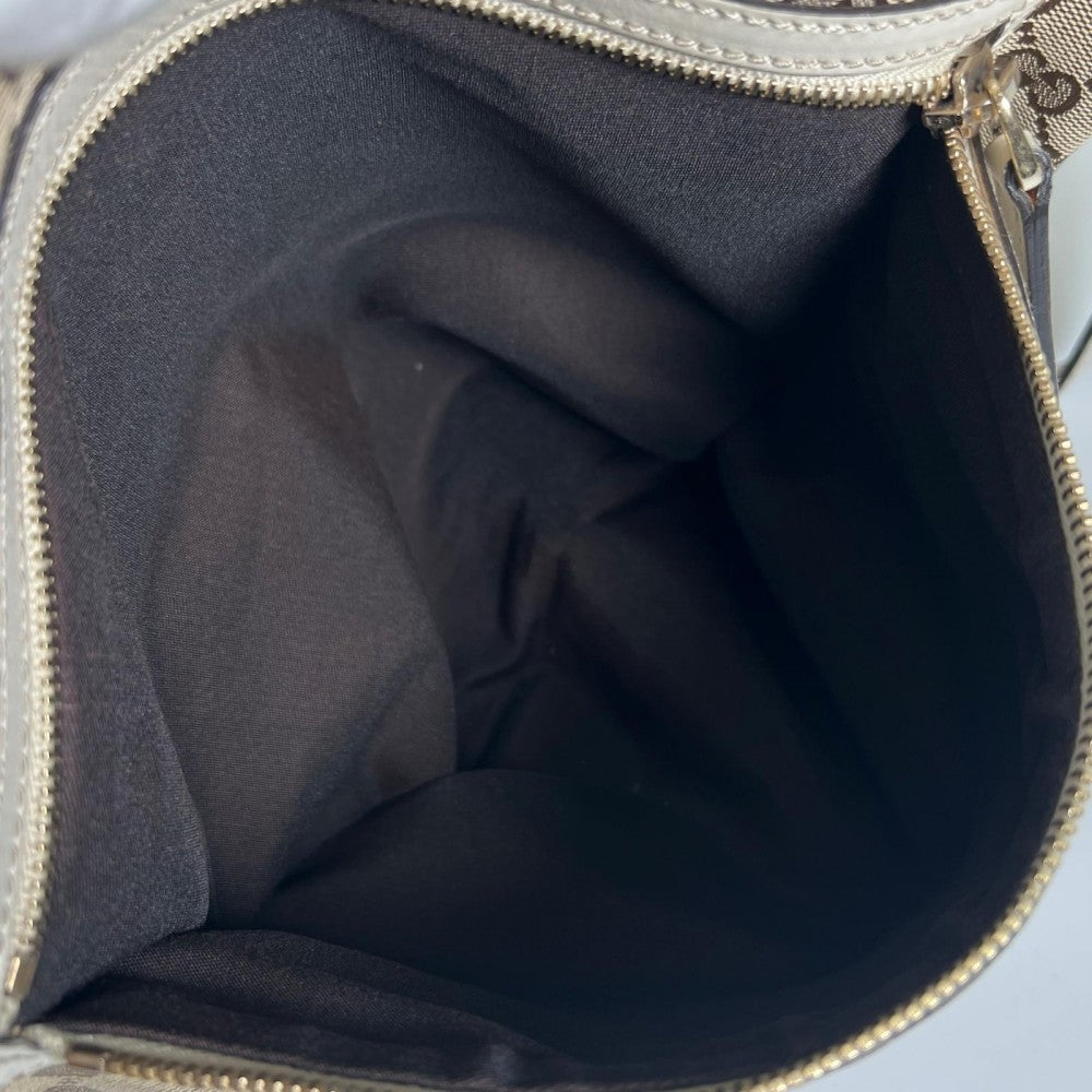 GUCCI グッチ ショルダーバッグ 388930 GGキャンバス ベージュ ゴールド金具 レディース【中古品】