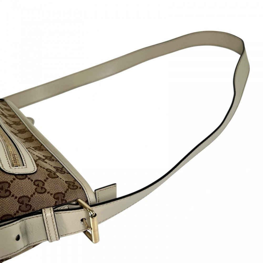 GUCCI グッチ ショルダーバッグ 388930 GGキャンバス ベージュ ゴールド金具 レディース【中古品】