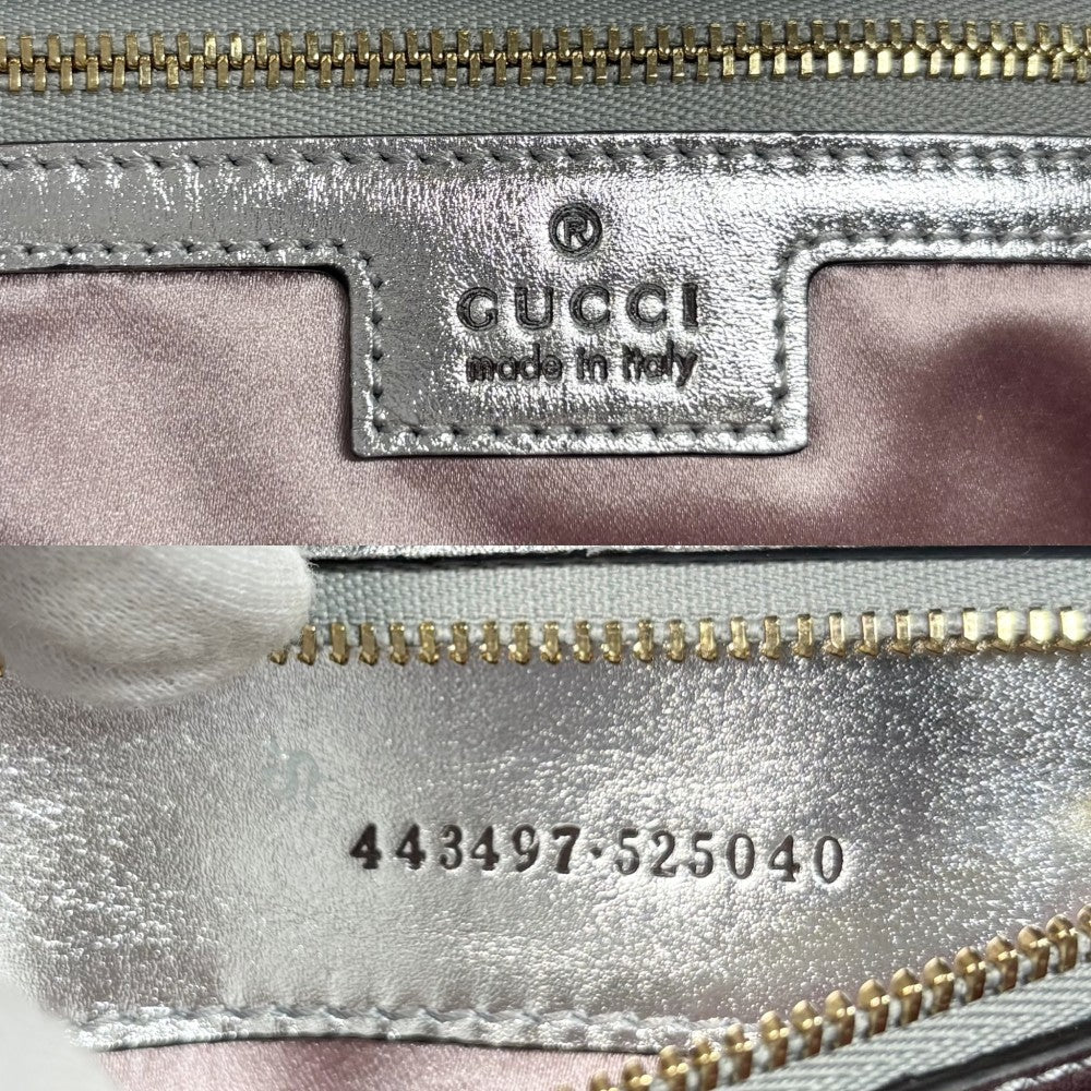 GUCCI グッチ ショルダーバッグ GGマーモント キルティングスモールチェーンショルダー　 443497 レザー オーロラピンク ゴールド金具 レディース【中古品】