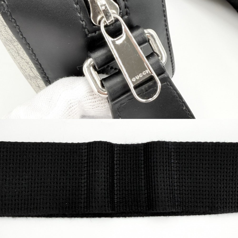 【開店SALE】 GUCCI グッチ ショルダーバッグ メッセンジャーバッグ 779880 GGスプリームキャンバス レザー ベージュ ブラウン 茶 シルバー金具 メンズ【中古品】