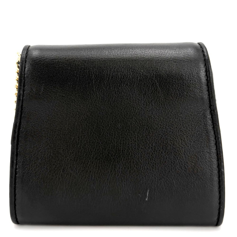 GUCCI グッチ チェーンウォレット ブロンディ ショルダーバッグ ポシェット GG 725219 レザー ブラック 黒 ゴールド金具 レディース【中古品】