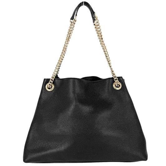 GUCCI グッチ トートバッグ ソーホー チェーンショルダー GG ハンドバッグ タッセル 536196 レザー ブラック 黒 ゴールド金具 レディース【中古品】