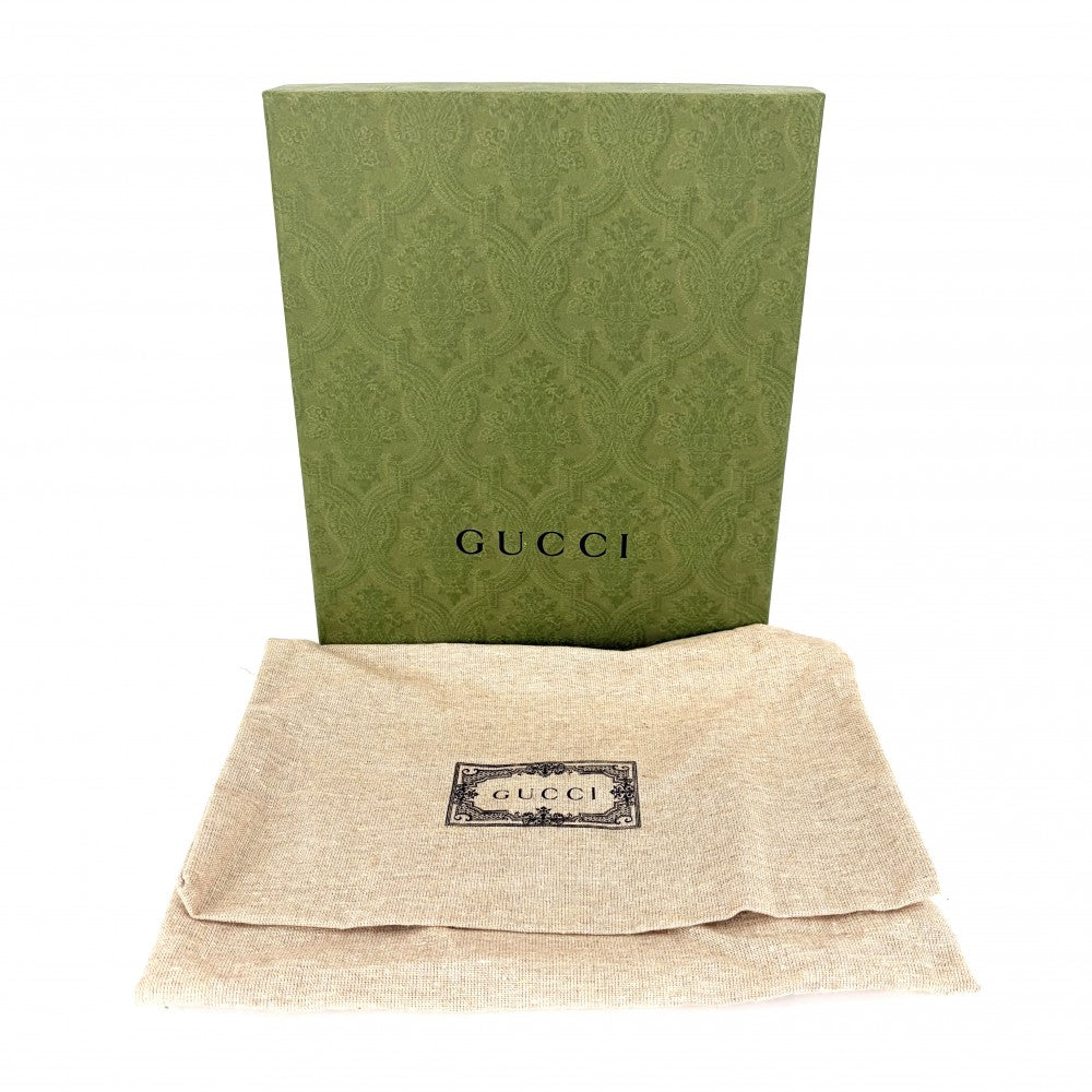 GUCCI グッチ ショルダーバッグ ホースビット1955 ミニバッグ ポシェット 625615 GGスプリームキャンバス レザー ホワイト 白 ベージュ ゴールド金具 レディース【中古品】