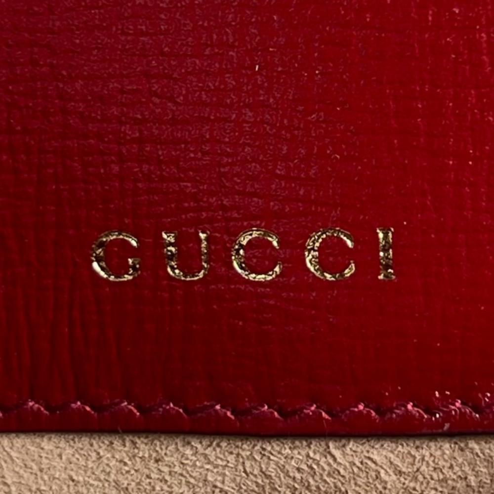 GUCCI グッチ ショルダーバッグ ホースビット1955 ワンショルダー 602204 レザー レッド 赤 ゴールド金具 レディース【中古品】