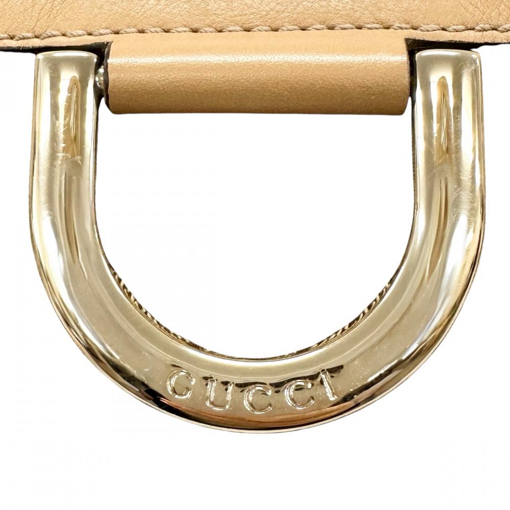 GUCCI グッチ ショルダーバッグ アビー Dリング 203257 GGキャンバス ブラウン 茶 ゴールド金具 レディース【中古品】