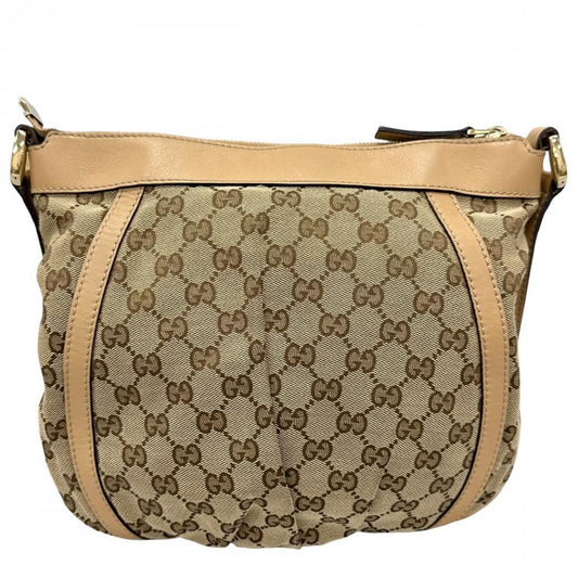 GUCCI グッチ ショルダーバッグ アビー Dリング 203257 GGキャンバス ブラウン 茶 ゴールド金具 レディース【中古品】