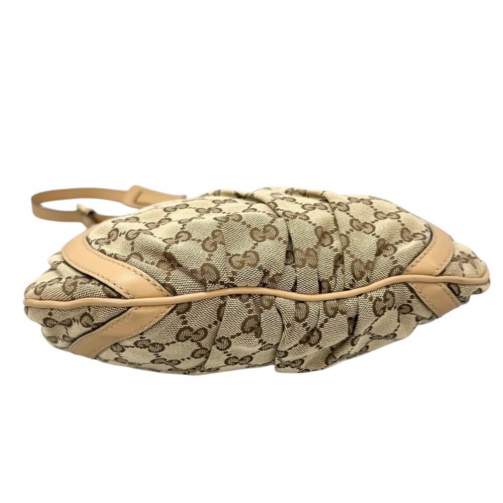GUCCI グッチ ショルダーバッグ アビー Dリング 203257 GGキャンバス ブラウン 茶 ゴールド金具 レディース【中古品】