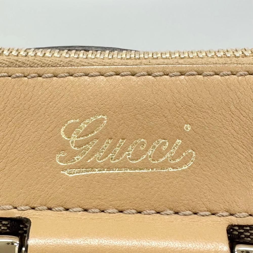 GUCCI グッチ ショルダーバッグ アビー Dリング 203257 GGキャンバス ブラウン 茶 ゴールド金具 レディース【中古品】
