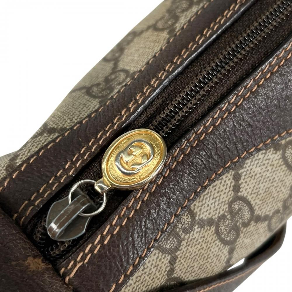 GUCCI グッチ ショルダーバッグ オールドグッチ シェリーライン GGスプリーム 89.02.018 PVCコーティングキャンバス マルチカラー ゴールド金具 レディース【中古品】