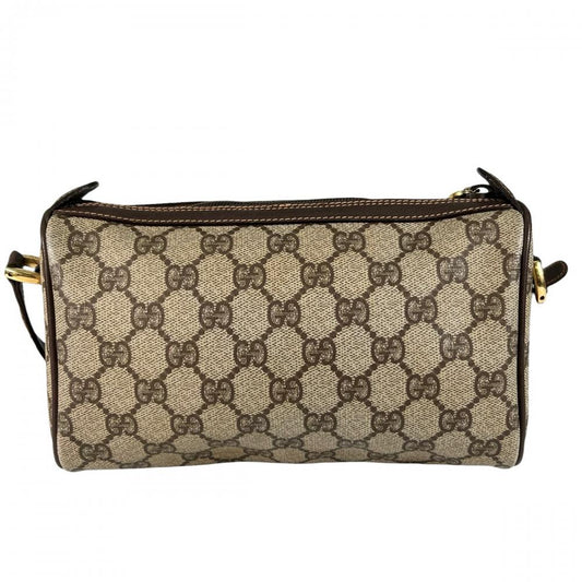 GUCCI グッチ ショルダーバッグ オールドグッチ シェリーライン GGスプリーム 89.02.018 PVCコーティングキャンバス マルチカラー ゴールド金具 レディース【中古品】