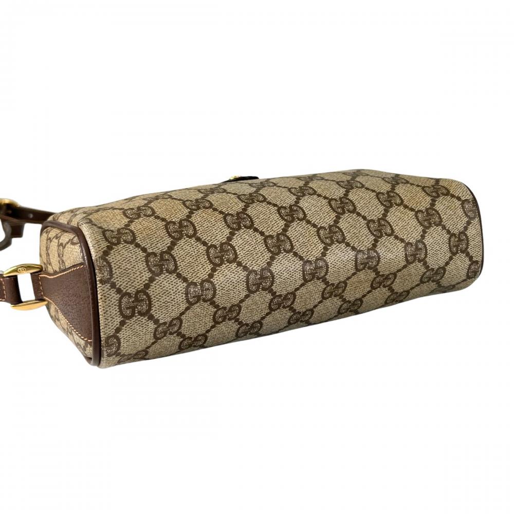 GUCCI グッチ ショルダーバッグ オールドグッチ シェリーライン GGスプリーム 89.02.018 PVCコーティングキャンバス マルチカラー ゴールド金具 レディース【中古品】