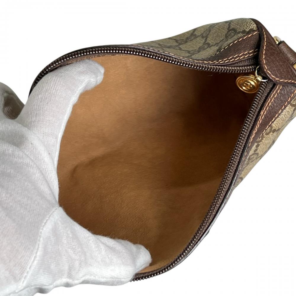 GUCCI グッチ ショルダーバッグ オールドグッチ シェリーライン GGスプリーム 89.02.018 PVCコーティングキャンバス マルチカラー ゴールド金具 レディース【中古品】
