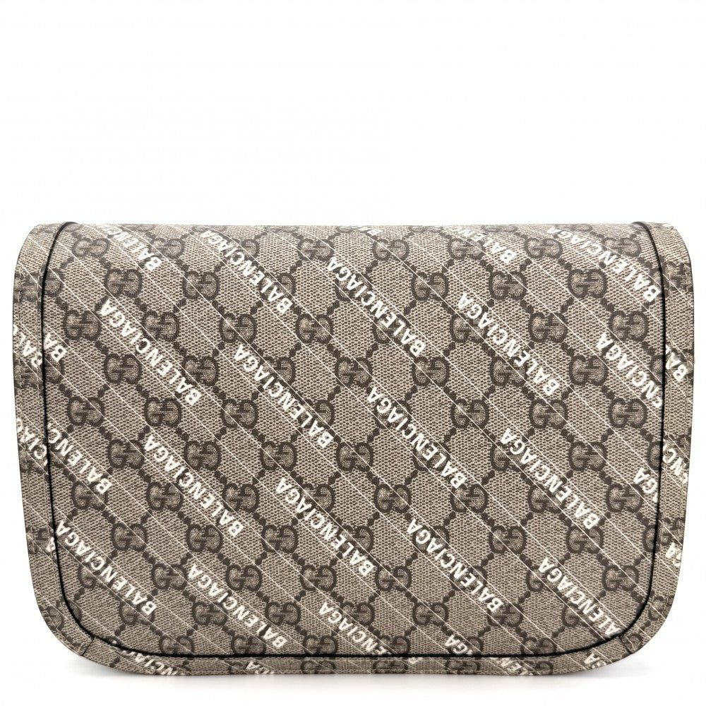 GUCCI グッチ 2WAY ホースビット1955 バレンシアガコラボ 602204 GGスプリームキャンバス レザー ベージュ ゴールド金具 レディース【中古品】