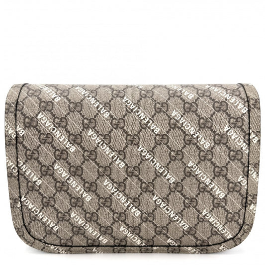 GUCCI グッチ 2WAY ホースビット1955 バレンシアガコラボ 602204 GGスプリームキャンバス レザー ベージュ ゴールド金具 レディース【中古品】