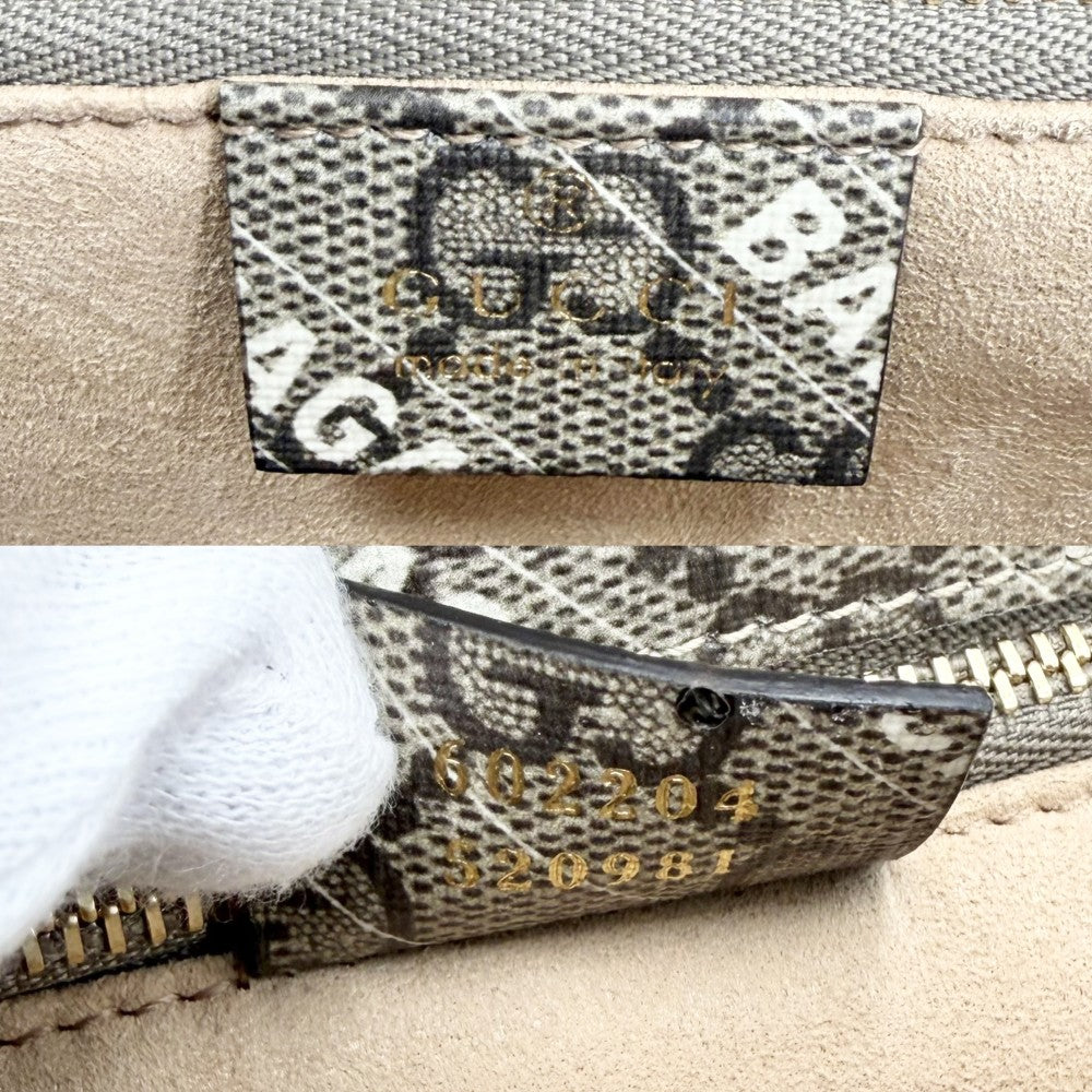 GUCCI グッチ 2WAY ホースビット1955 バレンシアガコラボ 602204 GGスプリームキャンバス レザー ベージュ ゴールド金具 レディース【中古品】