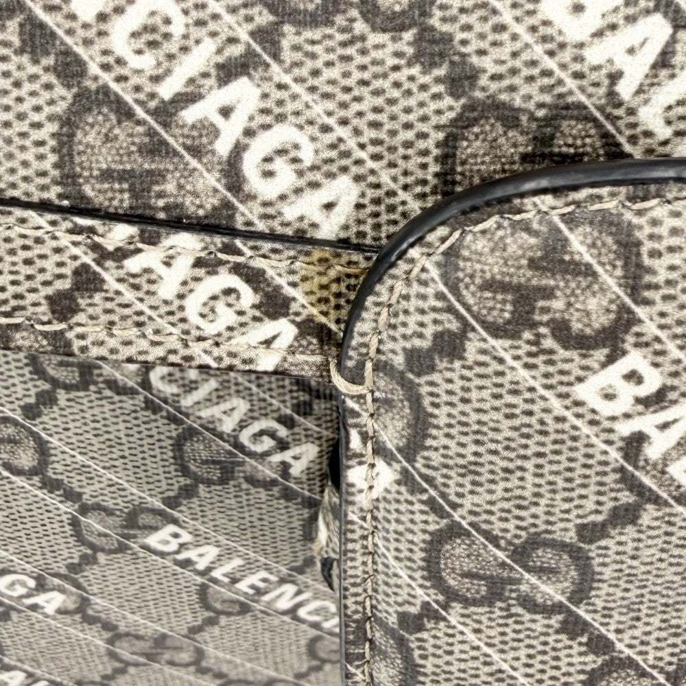 GUCCI グッチ 2WAY ホースビット1955 バレンシアガコラボ 602204 GGスプリームキャンバス レザー ベージュ ゴールド金具 レディース【中古品】