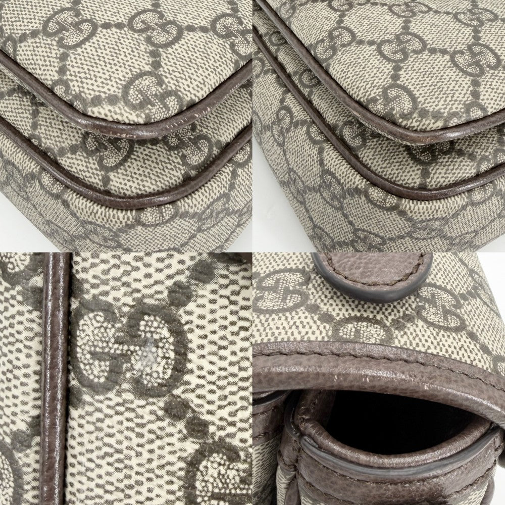GUCCI グッチ 2WAY オフィディア ミディアム トップハンドルバッグ ハンドバッグ ショルダーバッグ 836842 GGスプリームキャンバス レザー ベージュ ブラウン 茶 ゴールド金具 レディース【中古品】