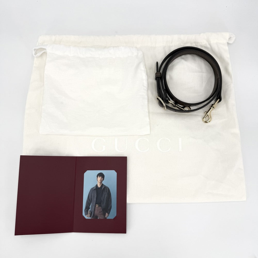 GUCCI グッチ 2WAY オフィディア ミディアム トップハンドルバッグ ハンドバッグ ショルダーバッグ 836842 GGスプリームキャンバス レザー ベージュ ブラウン 茶 ゴールド金具 レディース【中古品】