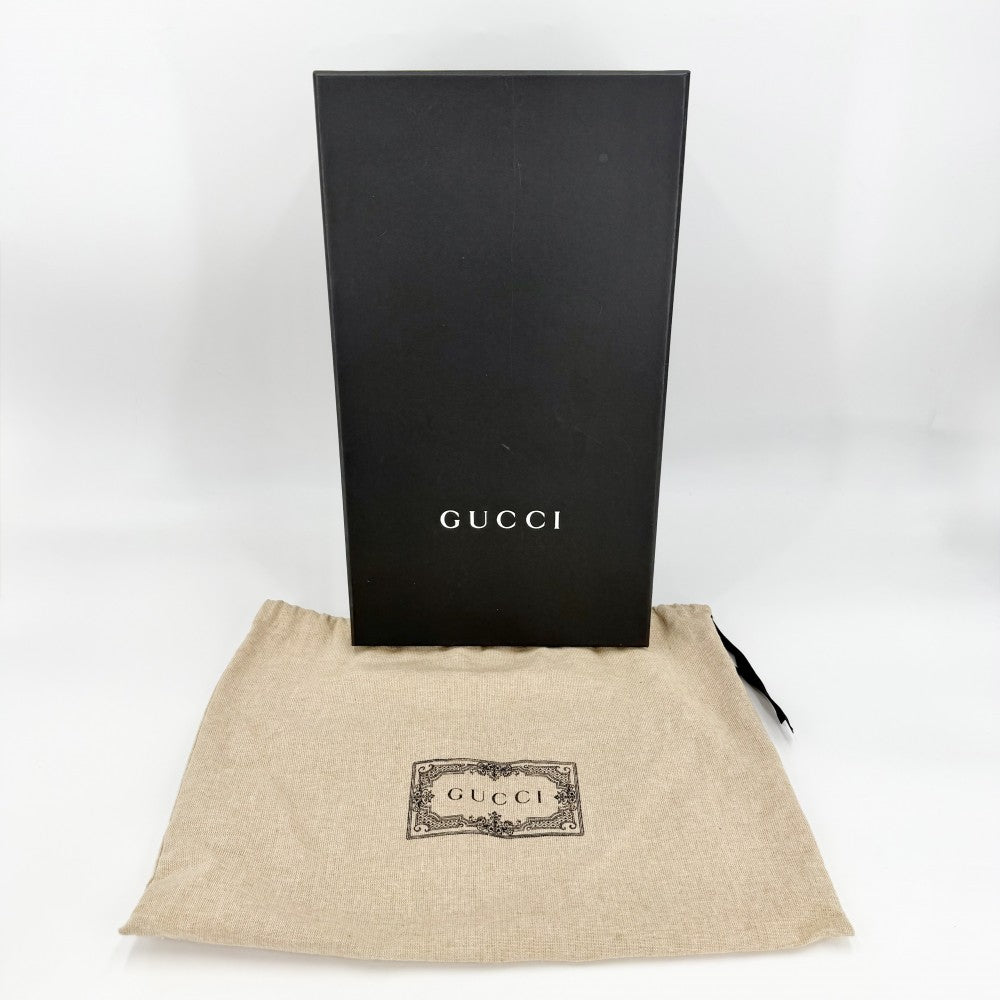 GUCCI グッチ ウエストバッグ ウエストポーチ ボディバッグ 449174 GGキャンバス レザー ブラウン 茶 シルバー金具 メンズ【中古品】