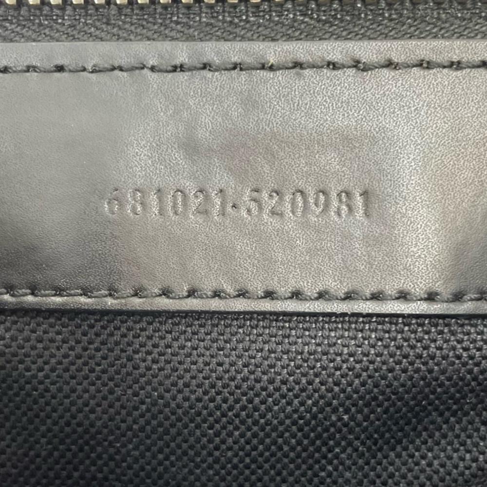 GUCCI グッチ ショルダーバッグ ベスティアリー ビー柄 メッセンジャーバッグ 681021 GGスプリームキャンバス レザー ブラック 黒 シルバー金具 レディース【中古品】