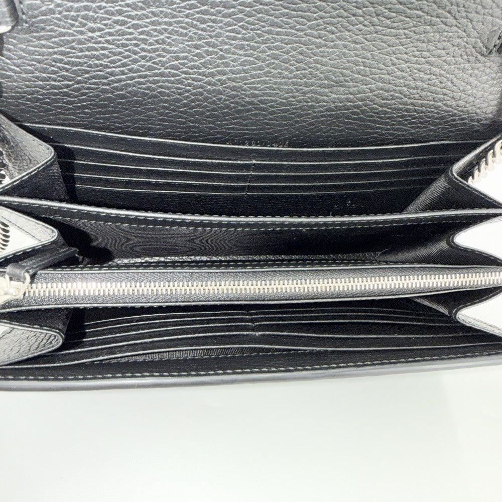 GUCCI グッチ ショルダーバッグ ディオニュソス タイガーヘッド チェーン ウォレット チェーンショルダー 401231 レザー ラインストーン ブラック 黒 シルバー金具 レディース【中古品】