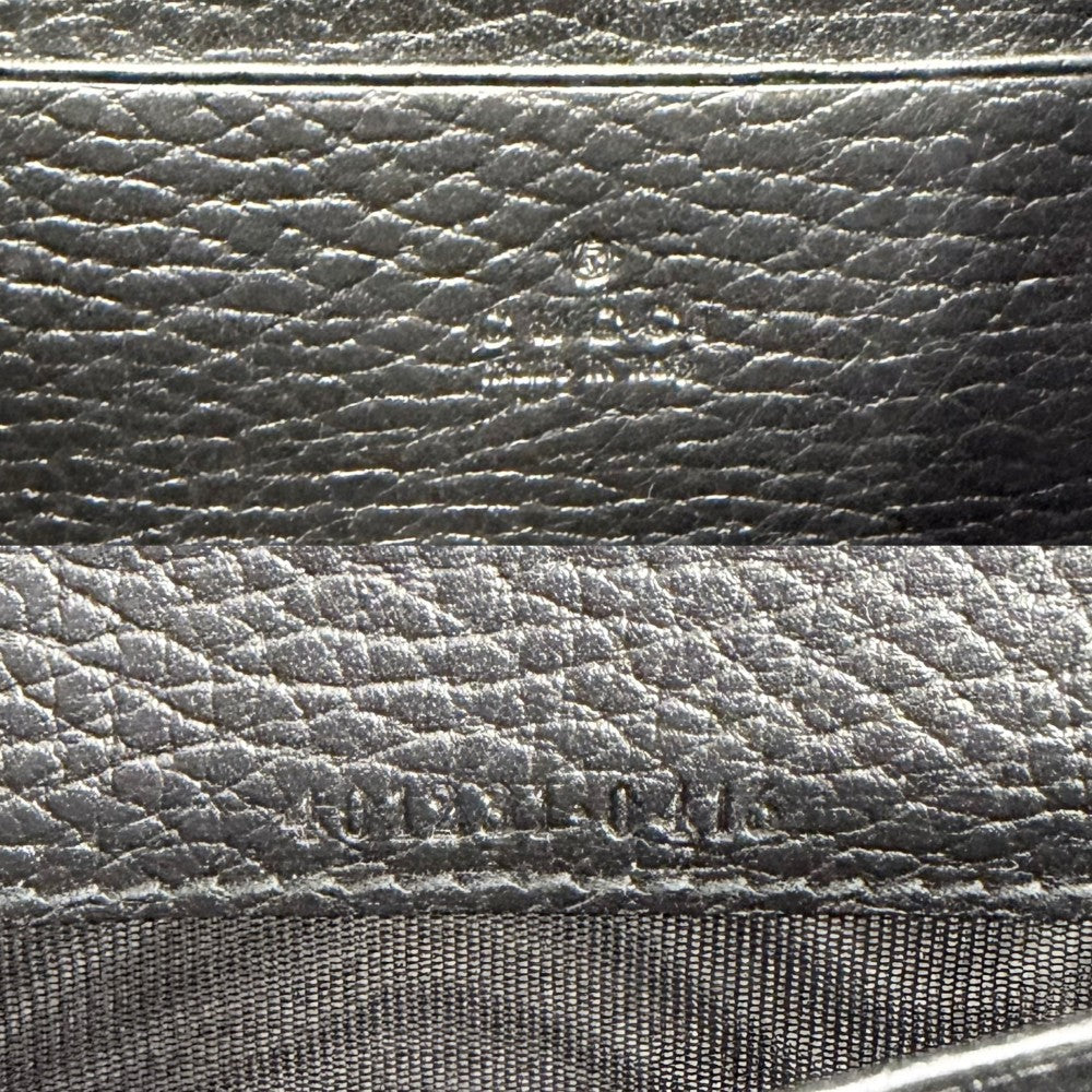 GUCCI グッチ ショルダーバッグ ディオニュソス タイガーヘッド チェーン ウォレット チェーンショルダー 401231 レザー ラインストーン ブラック 黒 シルバー金具 レディース【中古品】