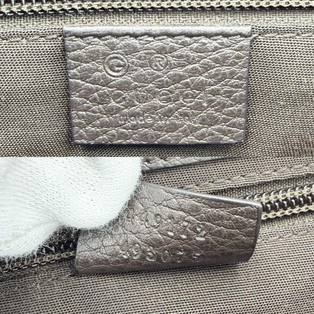 GUCCI グッチ ショルダーバッグ メッセンジャーバッグ 449172 GGキャンバス レザー ベージュ ブラウン 茶 シルバー金具 レディース【中古品】