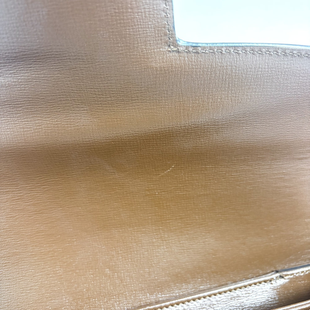 GUCCI グッチ ショルダーバッグ ホースビット1955 ポシェット 602204 GGスプリームキャンバス レザー ブラウン 茶 ベージュ ゴールド金具 レディース【中古品】