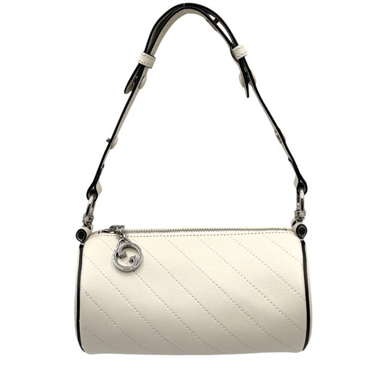 GUCCI グッチ ハンドバッグ ブロンディミニ ショルダーバッグ 鞄 かばん 760170 レザー ホワイト 白 シルバー金具 レディース【中古品】
