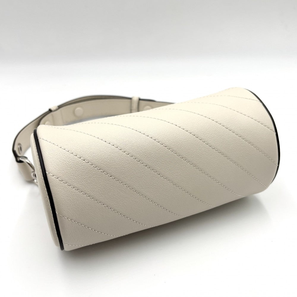【開店SALE】 GUCCI グッチ ハンドバッグ ブロンディミニ ショルダーバッグ 鞄 かばん 760170 レザー ホワイト 白 シルバー金具 レディース【中古品】