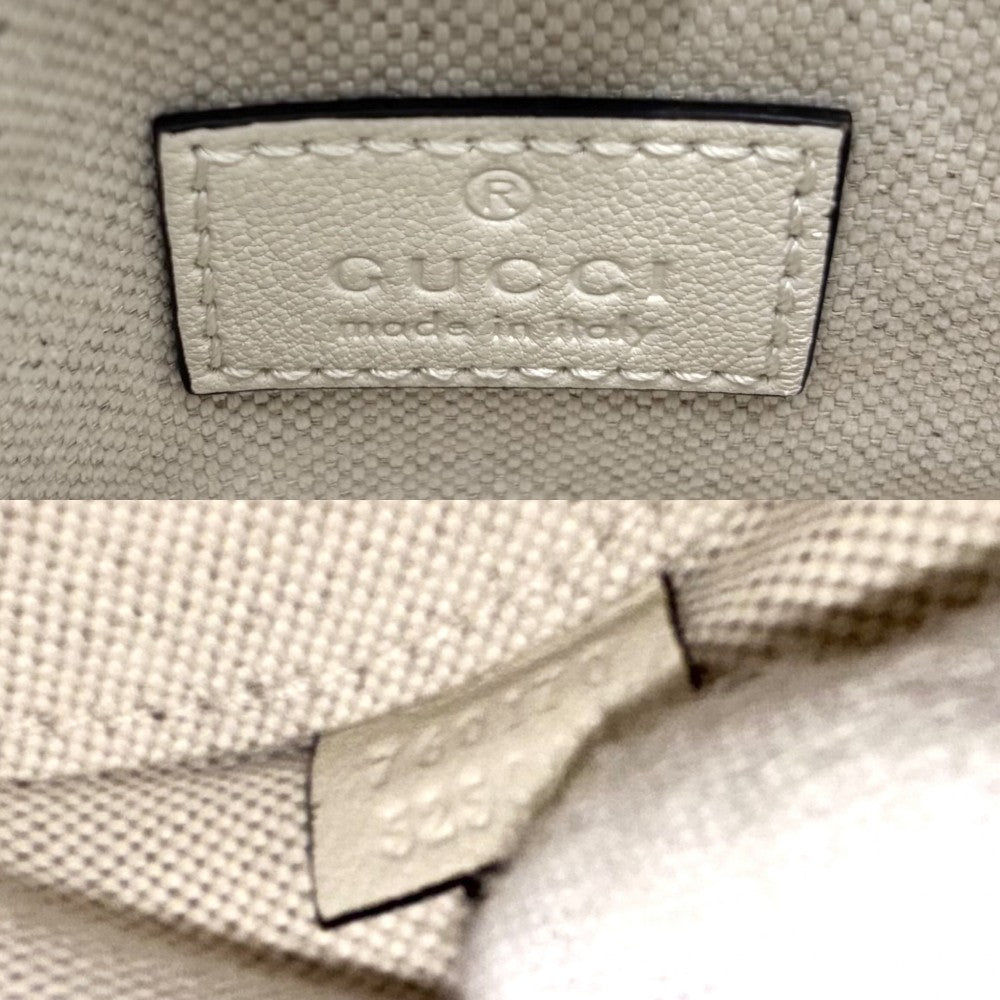 【開店SALE】 GUCCI グッチ ハンドバッグ ブロンディミニ ショルダーバッグ 鞄 かばん 760170 レザー ホワイト 白 シルバー金具 レディース【中古品】