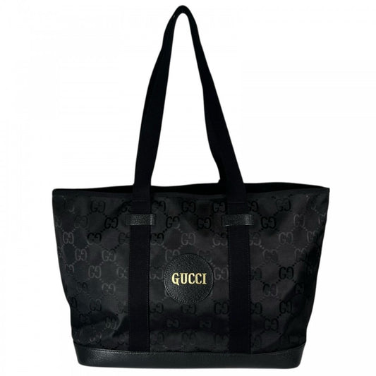 GUCCI グッチ ハンドバッグ 746037 GGキャンバス レザー ブラック 黒 その他金具 メンズ【中古品】