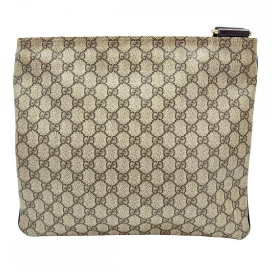 【開店SALE】 GUCCI グッチ ショルダーバッグ GGスプリーム 201446 ベージュ ブラウン 茶 ゴールド金具 レディース【中古品】
