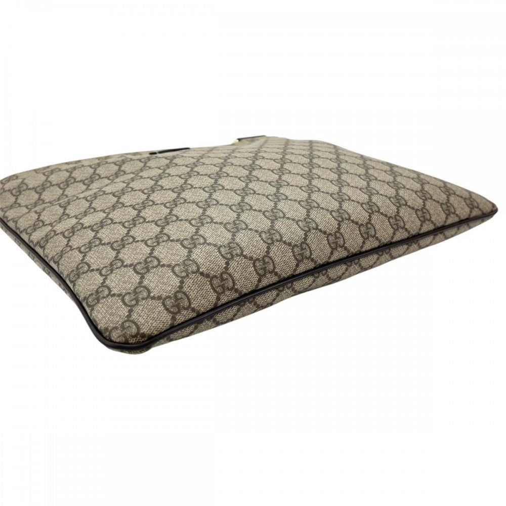 【開店SALE】 GUCCI グッチ ショルダーバッグ GGスプリーム 201446 ベージュ ブラウン 茶 ゴールド金具 レディース【中古品】