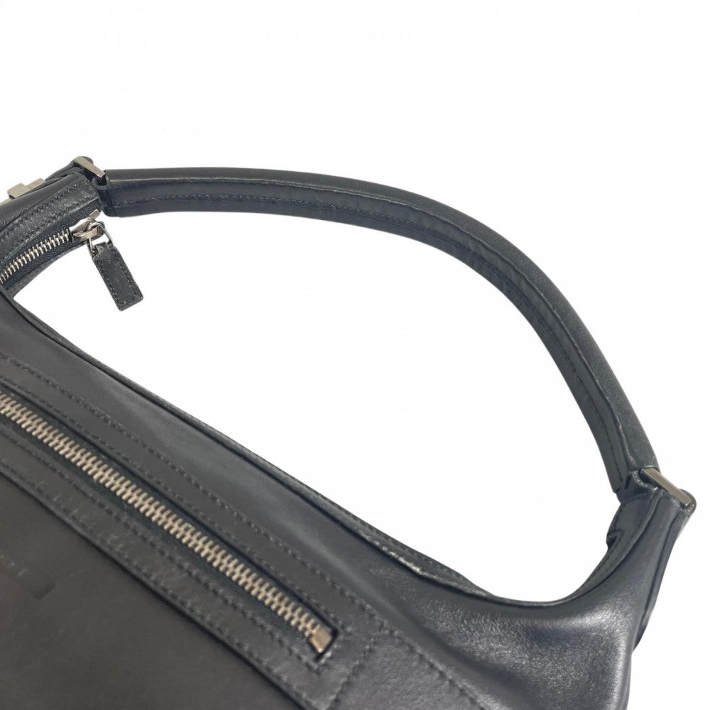 GUCCI グッチ ハンドバッグ 001 4302 レザー ブラック 黒 シルバー金具 レディース【中古品】