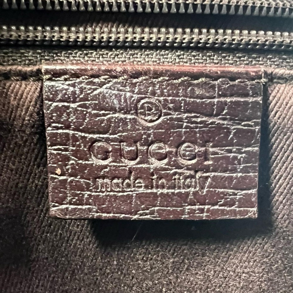 GUCCI グッチ ハンドバッグ 107757 GGキャンバス ブラウン 茶 ゴールド金具 レディース【中古品】