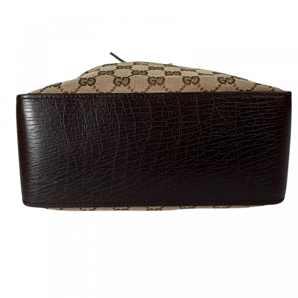 GUCCI グッチ ハンドバッグ 107757 GGキャンバス ブラウン 茶 ゴールド金具 レディース【中古品】