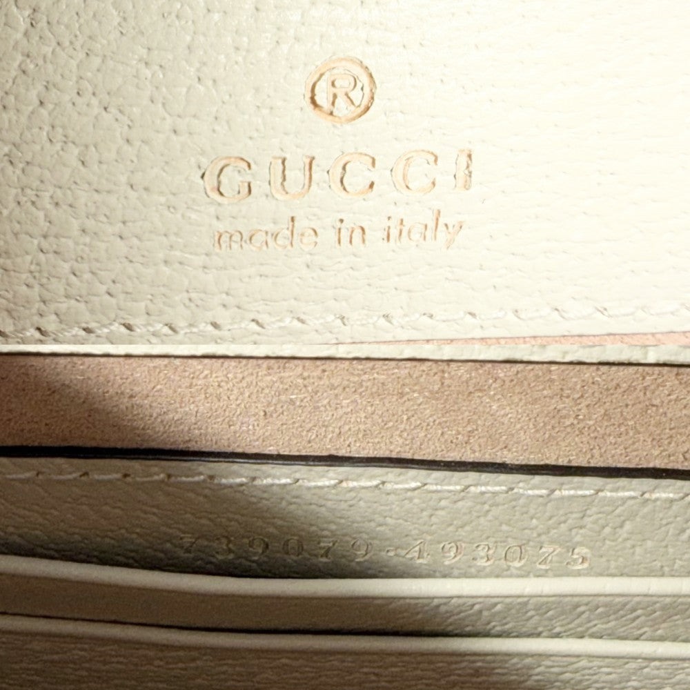 GUCCI グッチ 3WAY バンブー ダイアナ ミニトートバッグ ハンドバッグ GG ショルダーバッグ 739079 レザー アイボリー ゴールド金具 レディース【中古品】