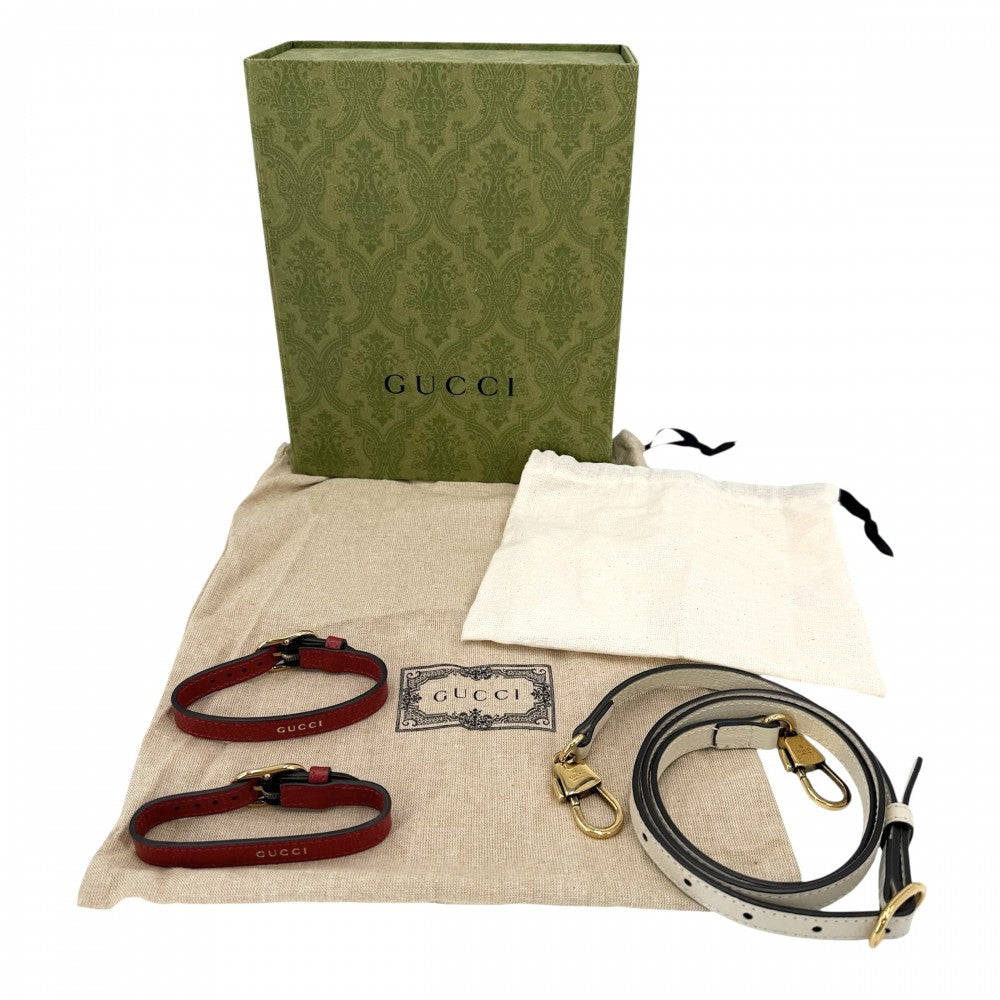 GUCCI グッチ 3WAY バンブー ダイアナ ミニトートバッグ ハンドバッグ GG ショルダーバッグ 739079 レザー アイボリー ゴールド金具 レディース【中古品】