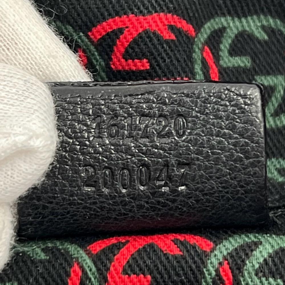 GUCCI グッチ ハンドバッグ プリンシー ミニボストン 161720 レザー ブラック 黒 ゴールド金具 レディース【中古品】