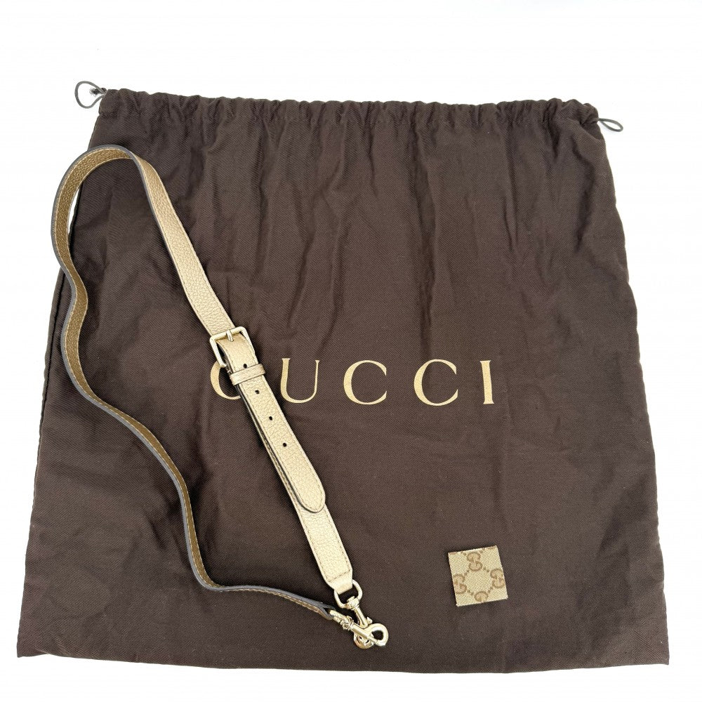 【開店SALE】 GUCCI グッチ 2WAY ベラ ハンドバッグ ショルダーバッグ 282301 GGキャンバス レザー ベージュ ゴールド ゴールド金具 レディース【中古品】