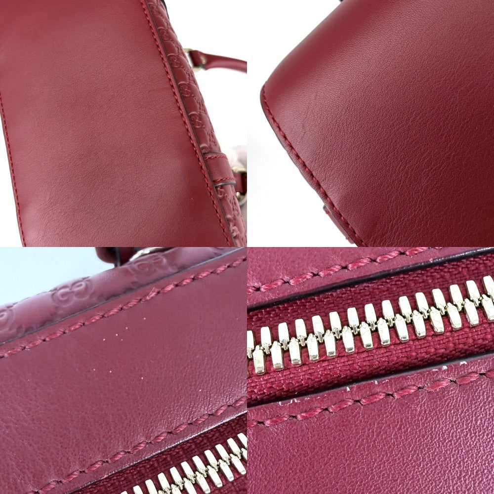GUCCI グッチ 2WAY マイクログッチシマ ハンドバッグ ショルダーバッグ 510289 レッド 赤 ゴールド金具 レディース【中古品】